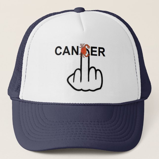 Camionero Voltear el cáncer de gorra (Anverso)