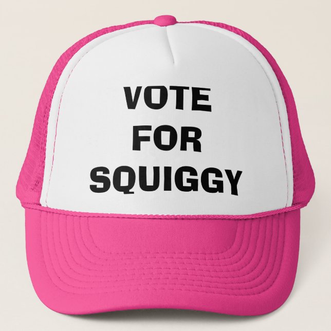 Camionero VOTO PARA el gorra de SQUIGGY (Anverso)