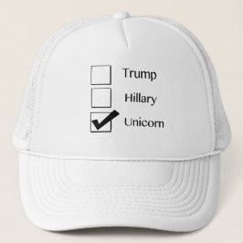 Camionero Voto por Gorra político de Unicornio