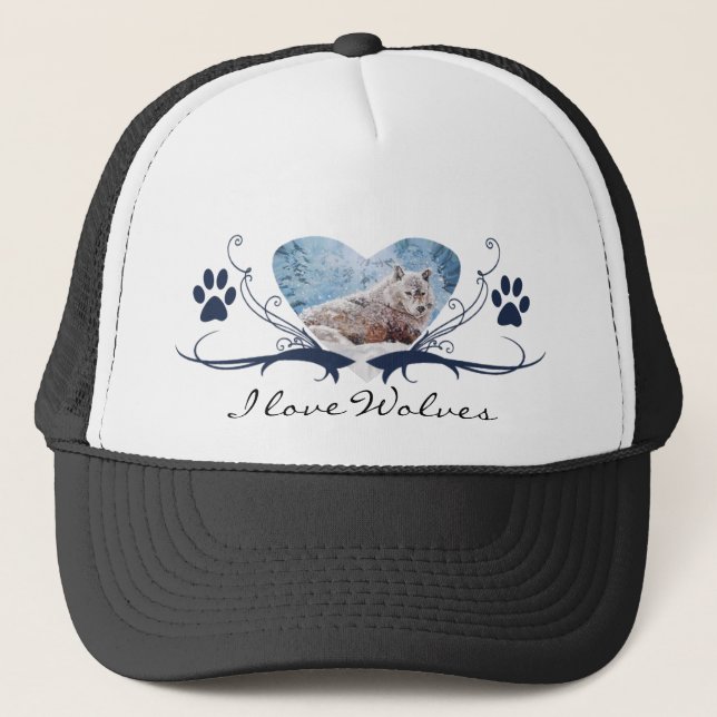 Camionero Wolf en Gorra de invierno (Anverso)