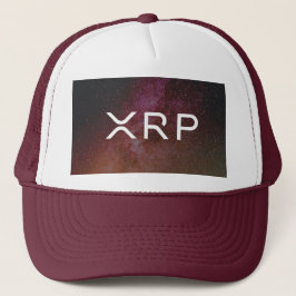 Camionero xrp, casquillo marrón del gorra de la ondulación