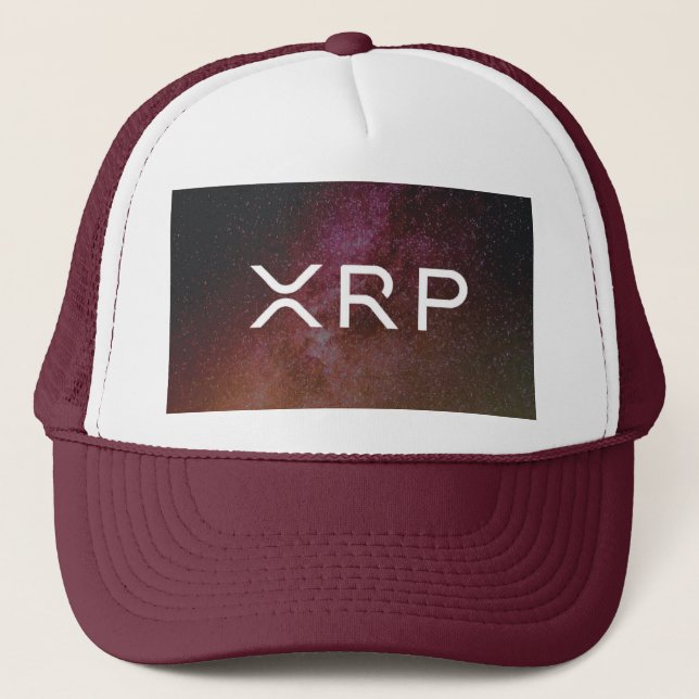 Camionero xrp, casquillo marrón del gorra de la ondulación (Anverso)