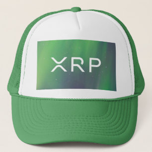 Camionero xrp, casquillo verde del gorra de la ondulación