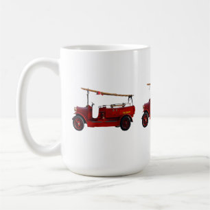 Camiones de bomberos vintage, tazas de café