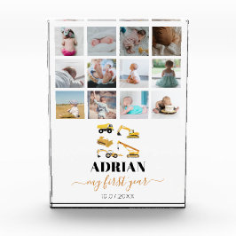 Camiones de construcción Collage de fotos de prime