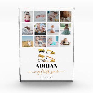 Camiones de construcción Collage de fotos de prime