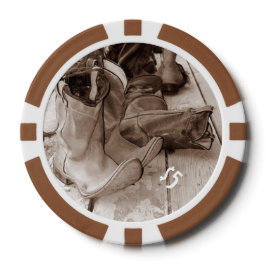 Camiones de póquer de arcilla para botas occidenta