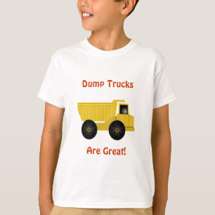 Camiones volcados son camisetas para niños grandes