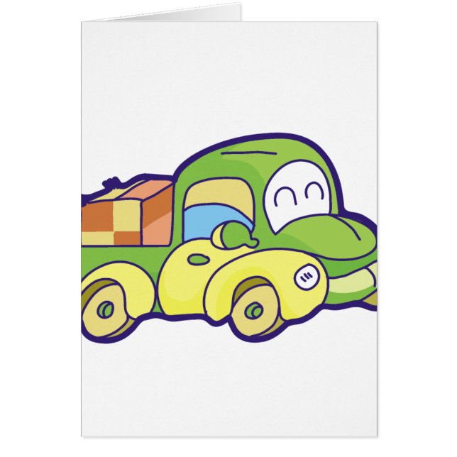 Camioneta pickup verde (Frente)