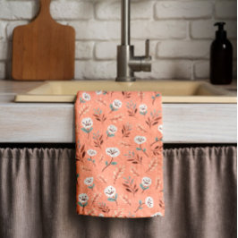 Camionetas blancas en toalla de cocina roja