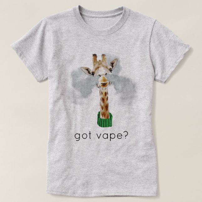 Camisa Ω VAPE | Got Vape Giraffe | VapeGoat™ (Diseño del anverso)