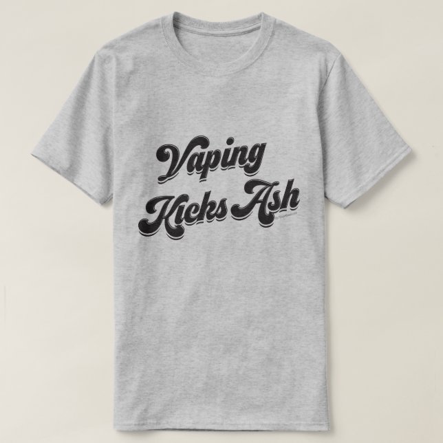 Camisa Ω VAPE | Vaping Kicks Ash VapeGoat™ (Diseño del anverso)