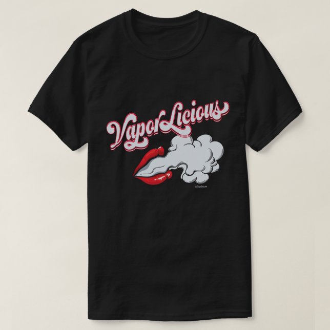 Camisa Ω VAPE | VaporLicious Sexy Lips DK VapeGoat (Diseño del anverso)