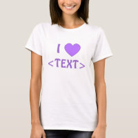 Camisa 0006 del corazón del personalizable I