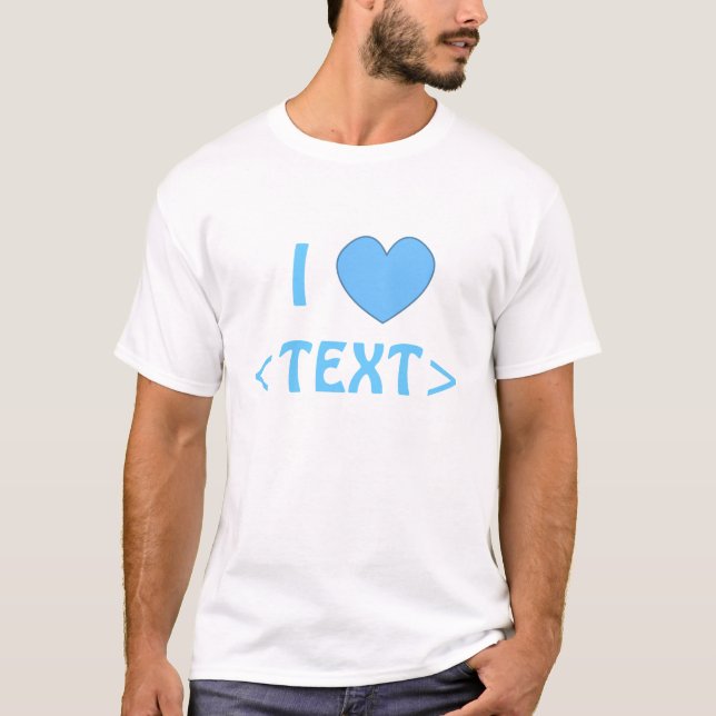 Camisa 0007 del corazón del personalizable I (Anverso)