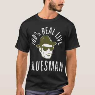 Camisa 100% de la oscuridad del Bluesman
