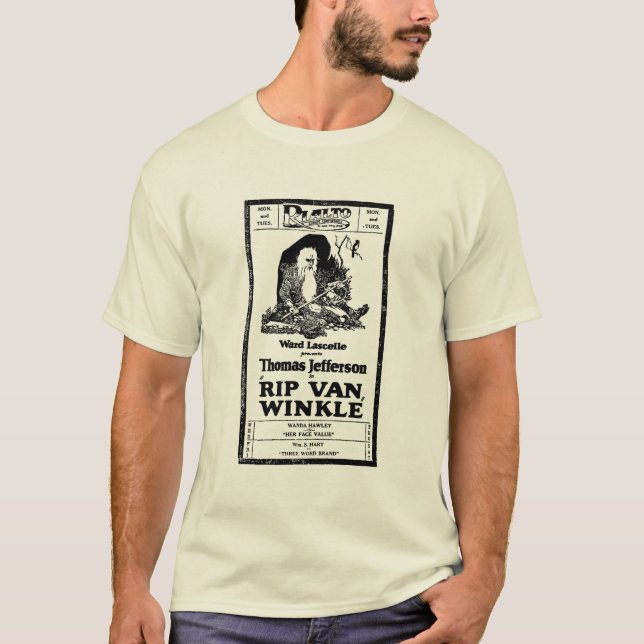 Camisa 1921 de la película muda de Rip van Winkle (Anverso)