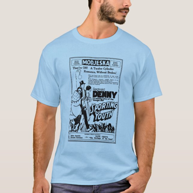Camisa 1924 del anuncio de la película de la (Anverso)