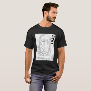 Camisa 1938 de la compañía del dibujo lineal del