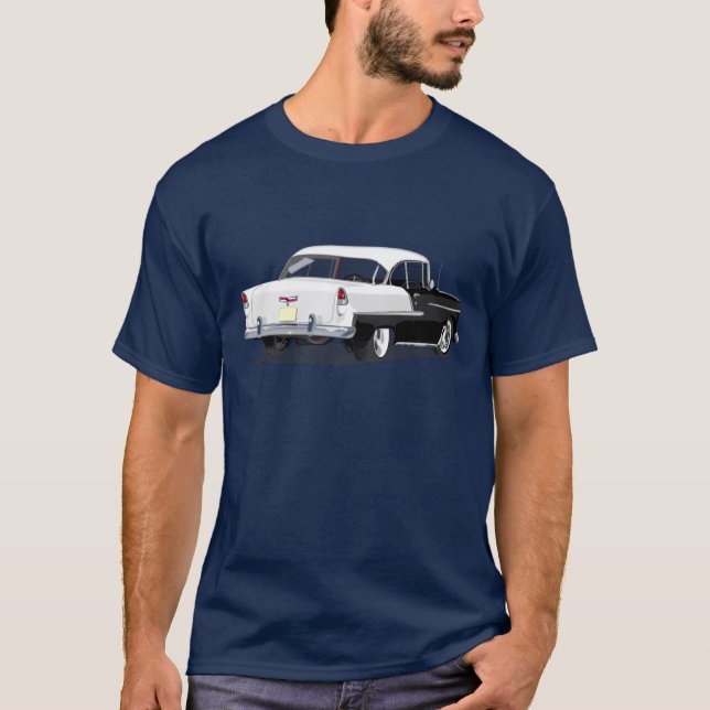 Camisa 1955 de Shoebox en blanco y negro (Anverso)