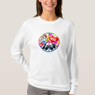 Camisa 1969 del amor de la paz