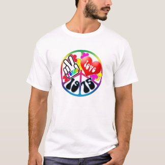 Camisa 1975 del amor de la paz