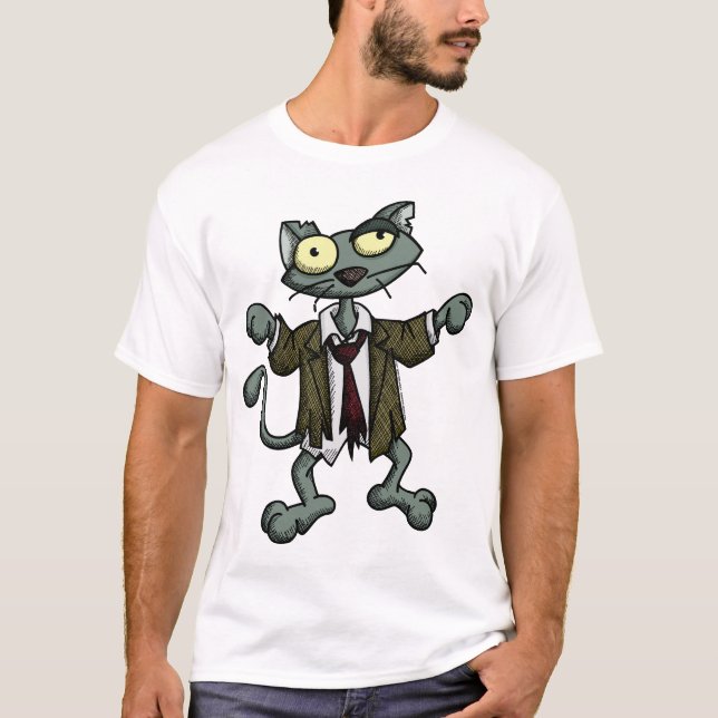Camisa 1 del zombi 1 del gatito (Anverso)