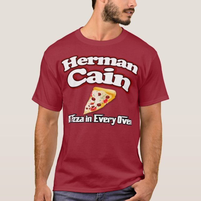 Camisa 2012 de la pizza de Herman Caín (Anverso)