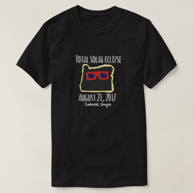 Camisa 2017 del eclipse de Redmond Oregon (Diseño del anverso)