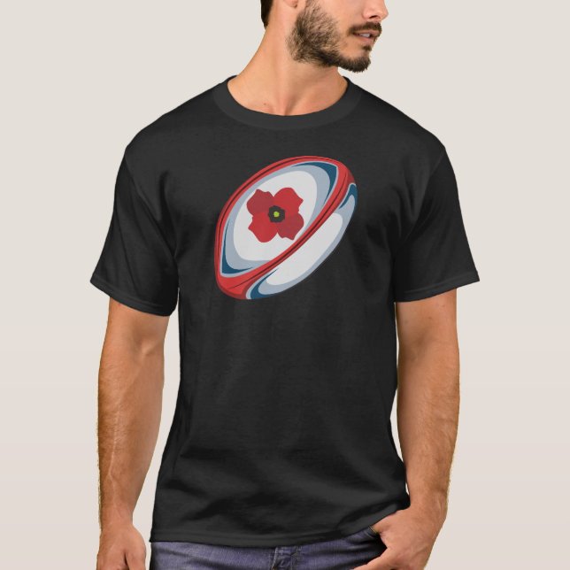 Camisa 2018 de la amapola de la liga del rugbi de (Anverso)