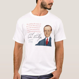 Camisa #3 "impuestos " de Calvin Coolidge