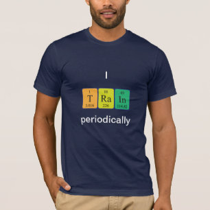 Camisa 6 de la palabra de la tabla periódica del