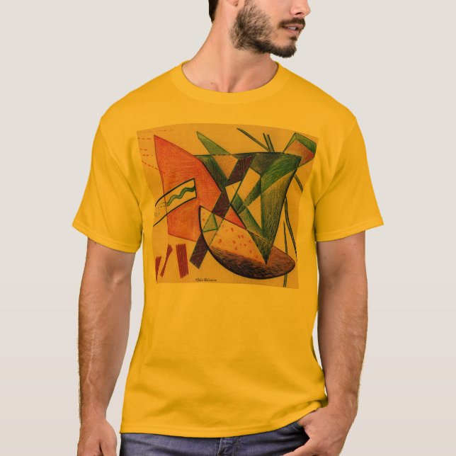 Camisa abstracta de baile de las formas (Anverso)