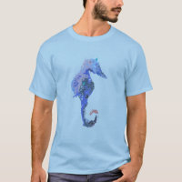 Camisa abstracta del Seahorse