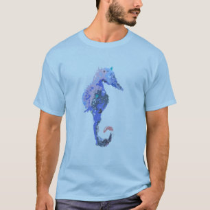 Camisa abstracta del Seahorse