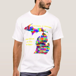 Camisa adaptable colorida de Michigan -