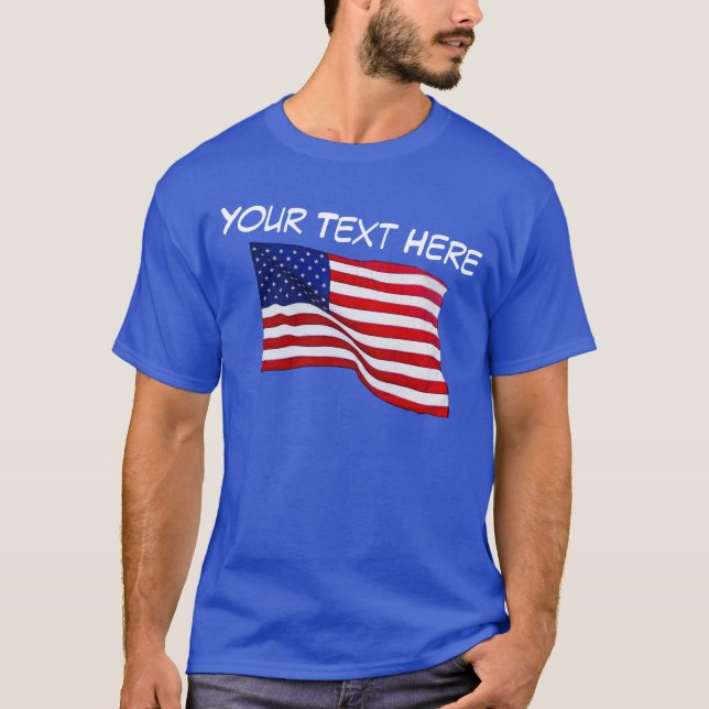 Camisa adaptable de la bandera americana para los (Anverso)