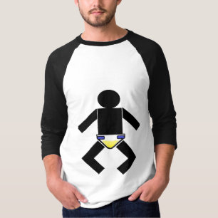 Camisa adulta del bebé del equipo del bebé del A