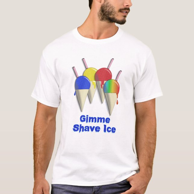Camisa afeitada Hawaiian del hielo del hielo del (Anverso)