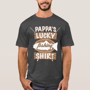 Camisa afortunada de la pesca de Pappa