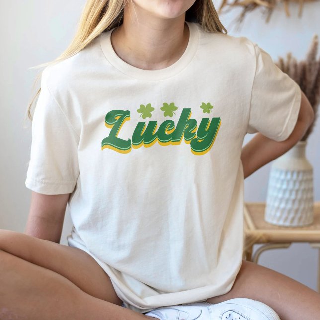 Camisa Afortunada Retro, Día de San Patricio (Subido por el creador)