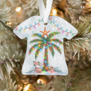 Camisa Aloha hawaiana con adorno de árbol de palma