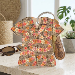 Camisa Aloha Vintage Plumeria Lei Adorno Recuerdo