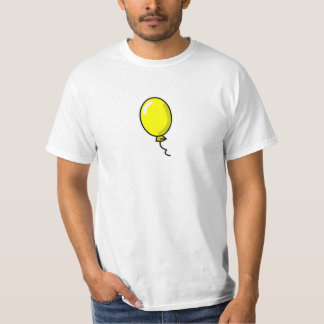 Camisa amarilla básica del globo