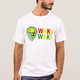 Camisa amarilla de Waka Waka de la melena del