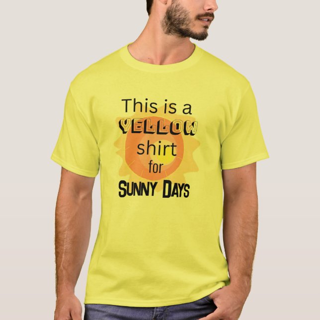 Camisa amarilla por la camiseta de los días solead (Anverso)