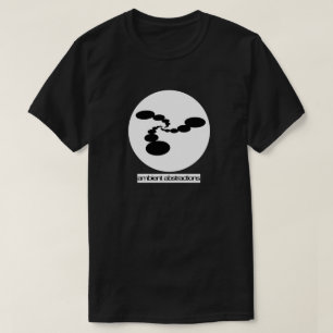 Camisa ambiente del negro del logotipo de las