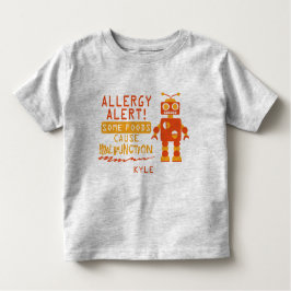 Camisa anaranjada de la alarma de la alergia
