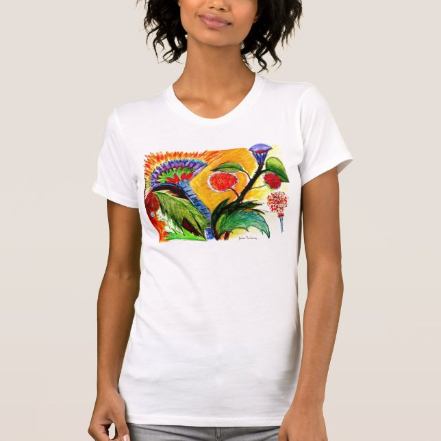 Camisa anaranjada del cielo de las plantas (Anverso)