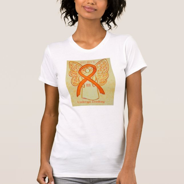 Camisa Angel de la Cinta de Sensibilización sobre  (Anverso)